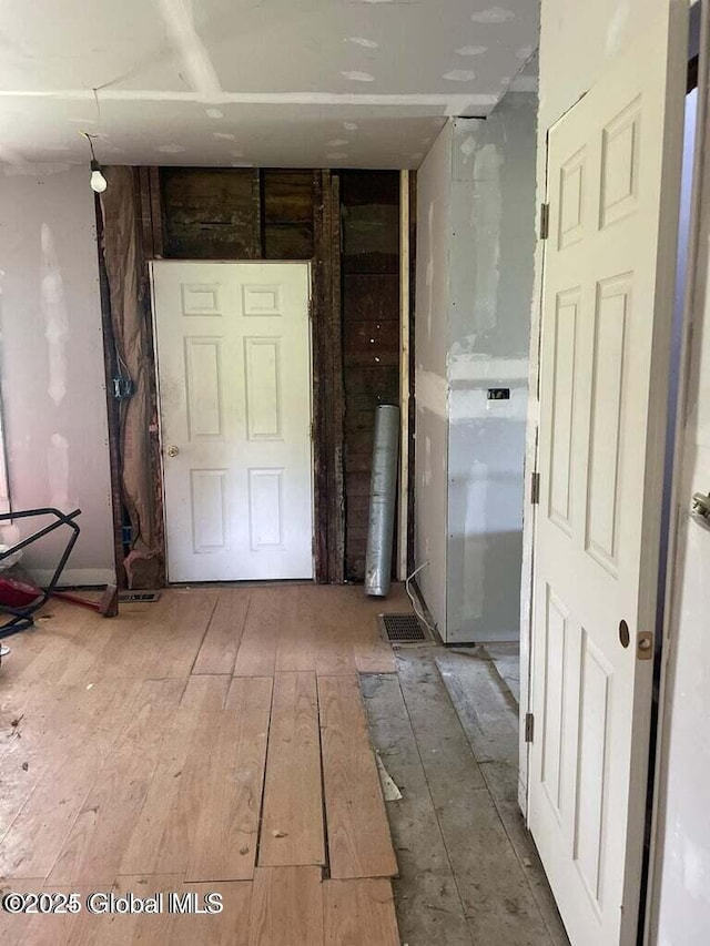 interior space featuring hardwood / wood-style flooring