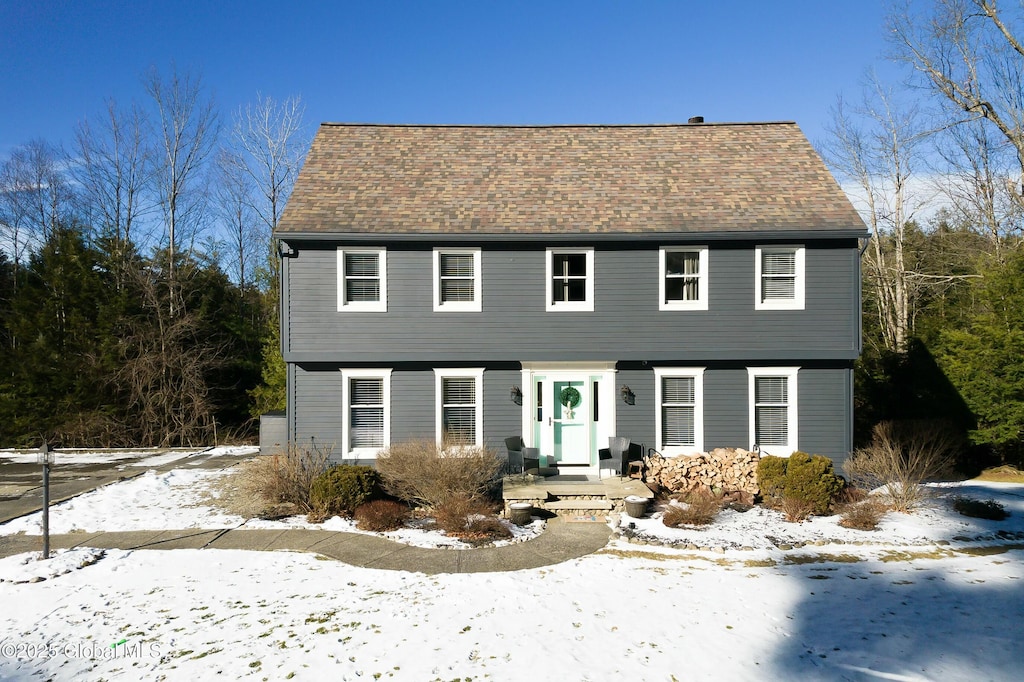 view of colonial home