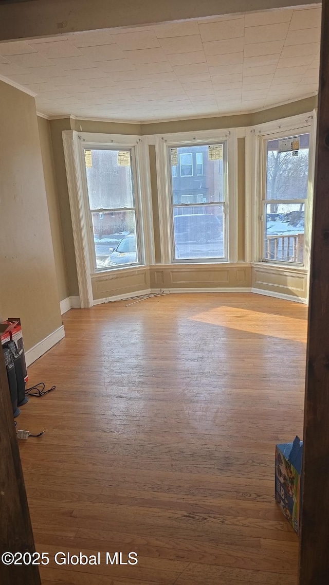 empty room featuring hardwood / wood-style floors