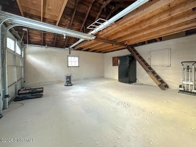 basement featuring a wealth of natural light