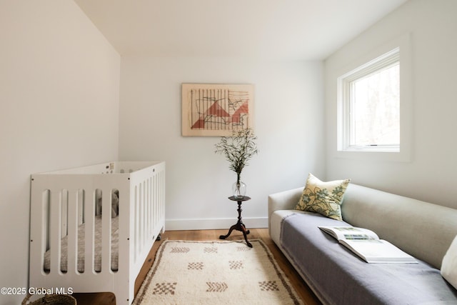 bedroom featuring light hardwood / wood-style flooring