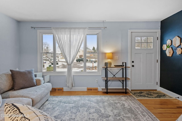 interior space featuring hardwood / wood-style flooring