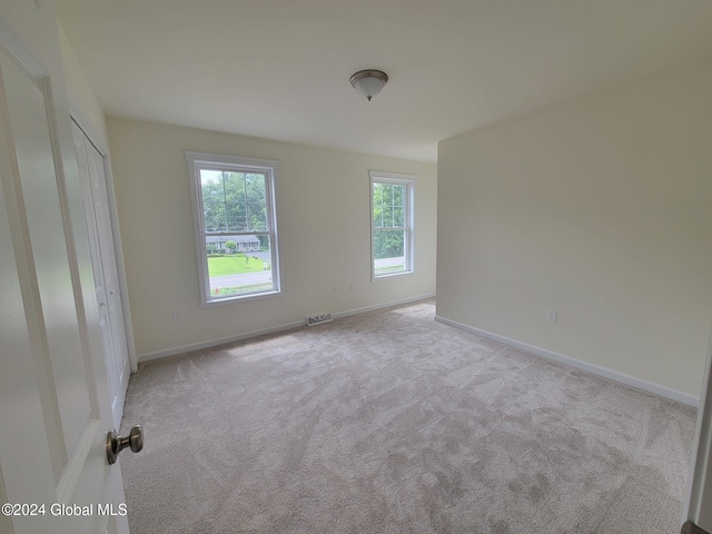 view of carpeted empty room