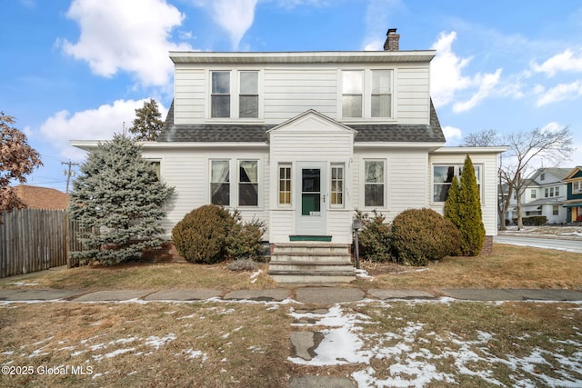 view of front of property