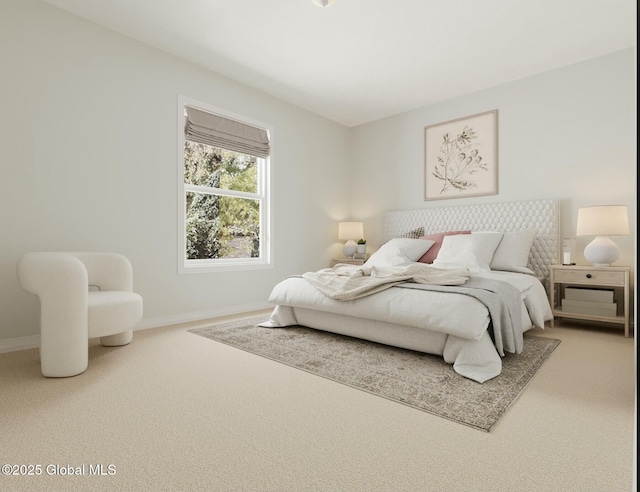 bedroom featuring carpet flooring