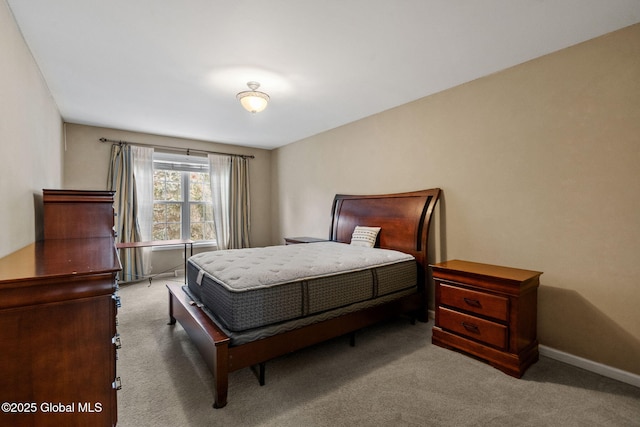 bedroom with carpet