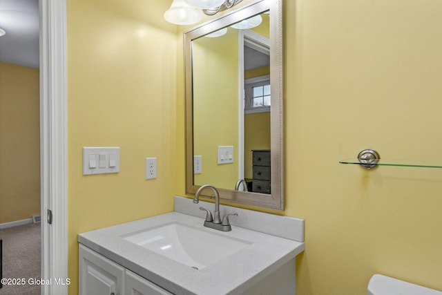 bathroom with vanity