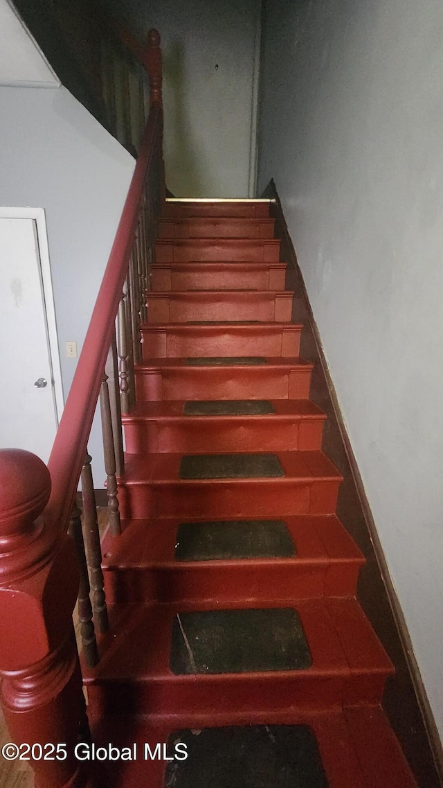 view of stairway