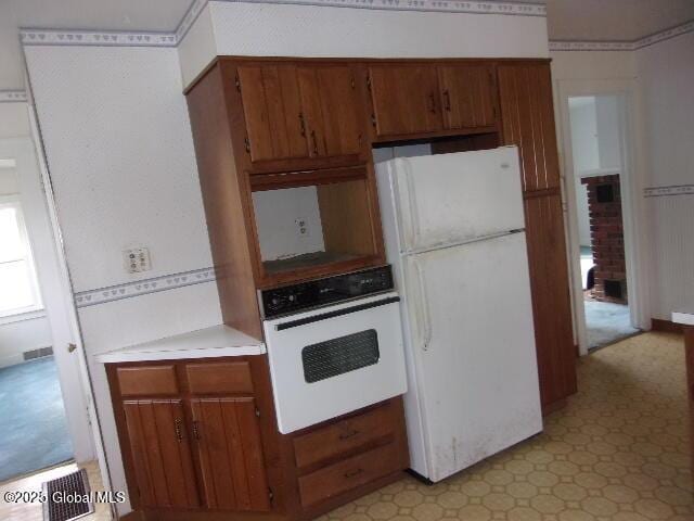 kitchen with white appliances