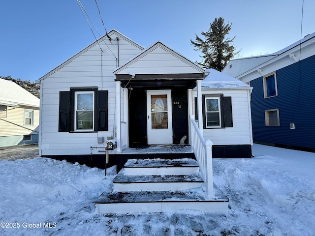 view of bungalow