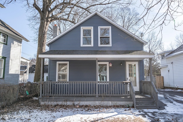 bungalow with a porch