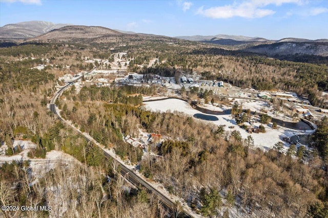 bird's eye view featuring a mountain view