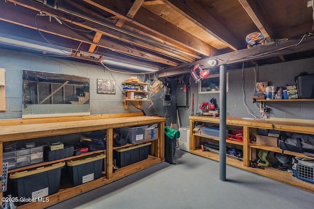 view of storage room