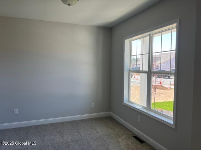 view of carpeted empty room