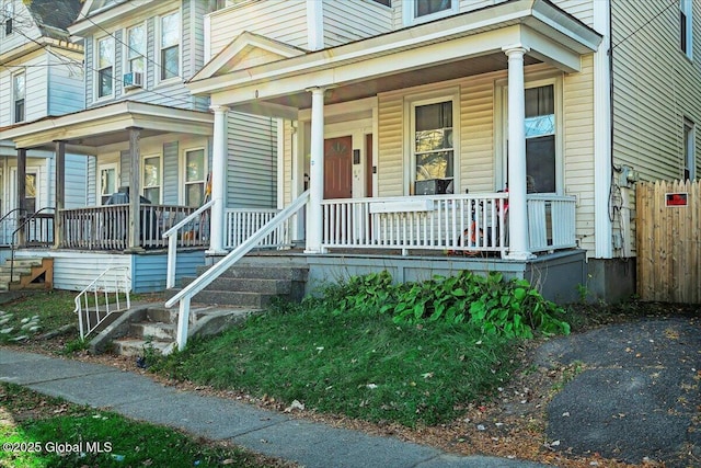 view of front of house featuring a porch