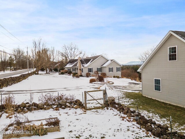 view of snowy yard