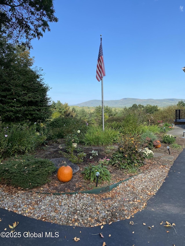 surrounding community featuring a mountain view