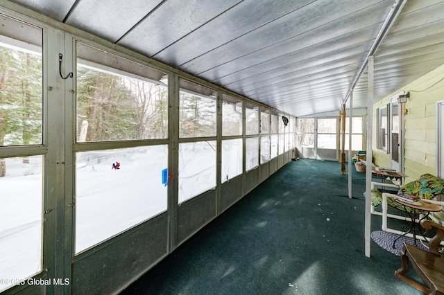 sunroom / solarium featuring a wealth of natural light