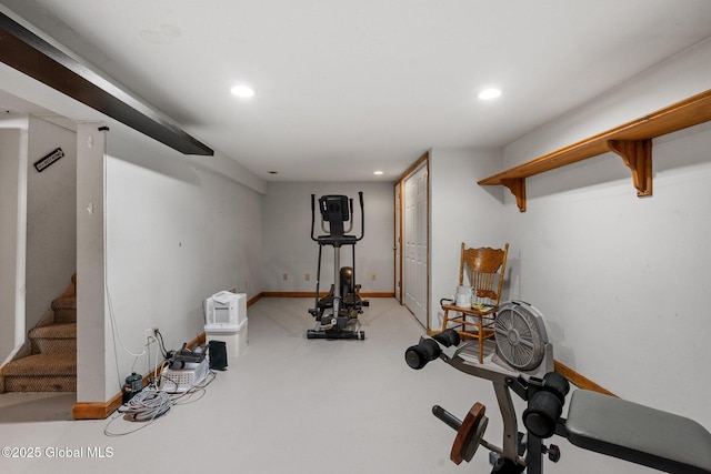 view of exercise room