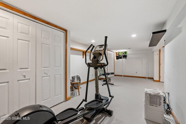 view of exercise room