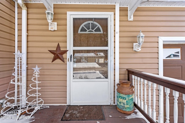 view of entrance to property