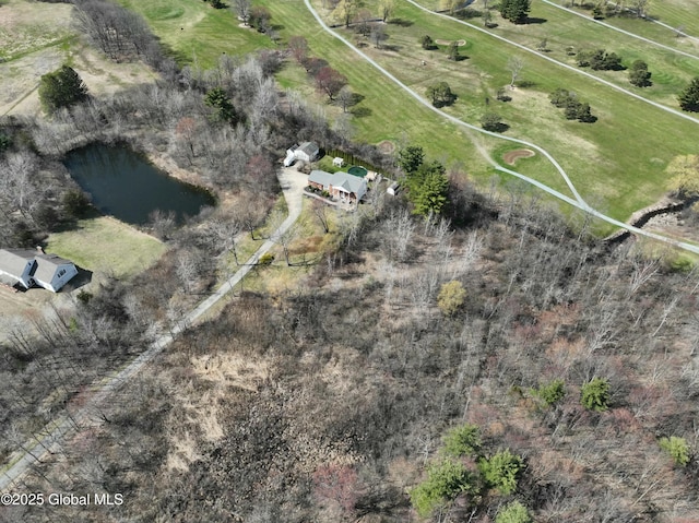 987 Grooms Rd, Rexford, NY 12148 - birds eye view of property featuring a water view