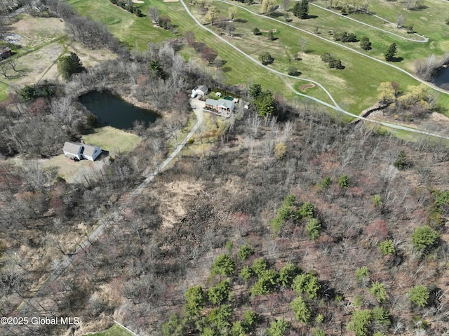 987 Grooms Rd, Rexford, NY 12148 - aerial view featuring a water view