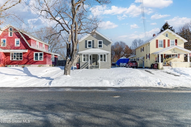 front of property with a porch