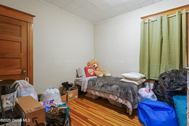 bedroom featuring light hardwood / wood-style floors