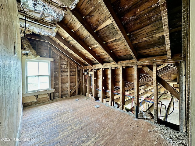 view of attic