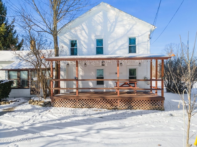 exterior space featuring a porch