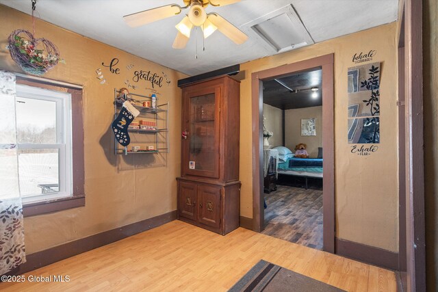 interior space with wood-type flooring