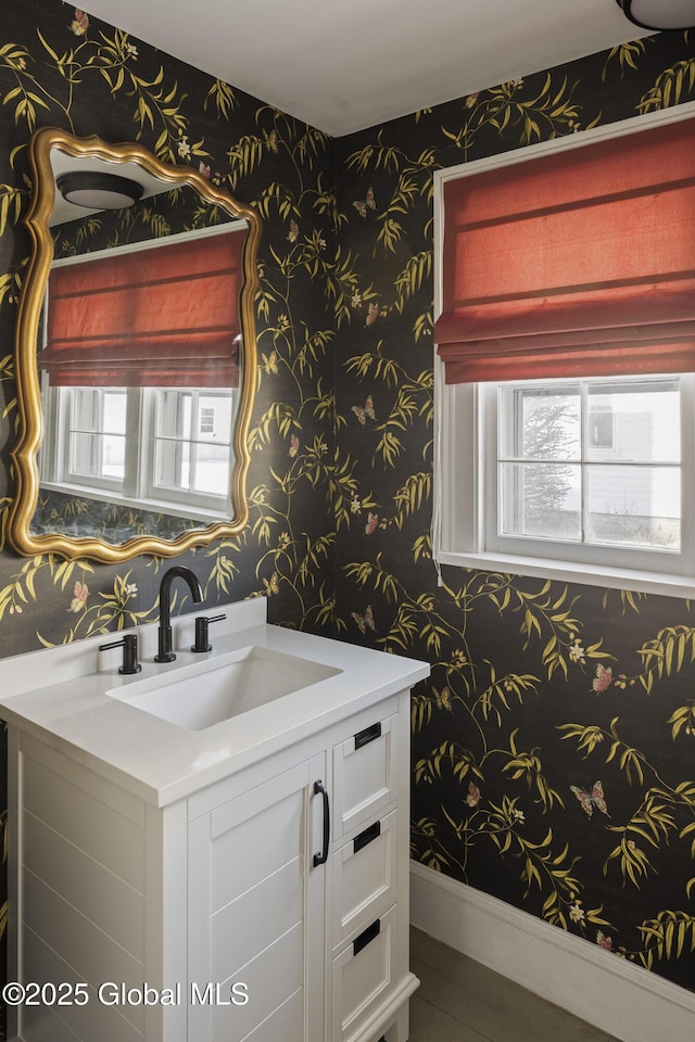 bathroom with vanity