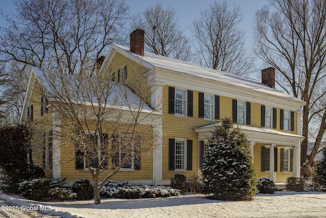 view of colonial home