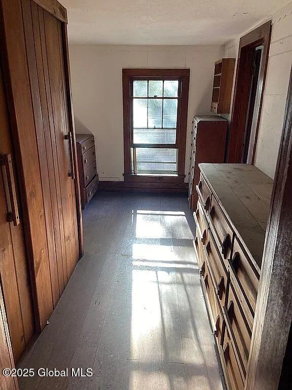 interior space featuring dark hardwood / wood-style flooring