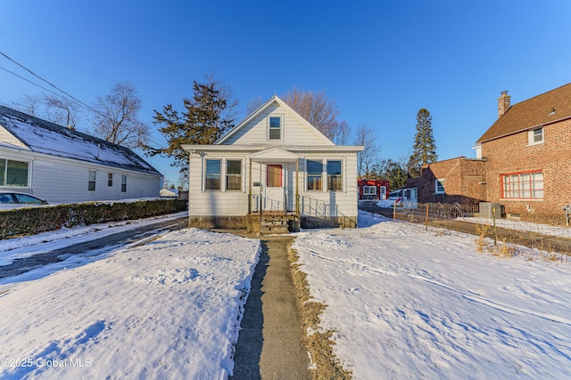 view of bungalow-style home