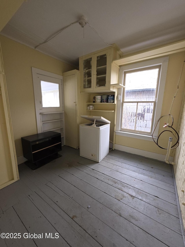 kitchen featuring light wood-type flooring