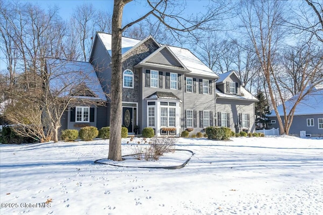 view of colonial home