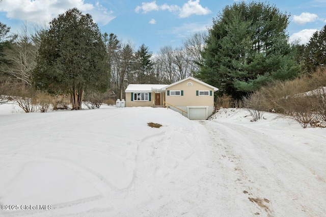 view of front of house featuring an attached garage