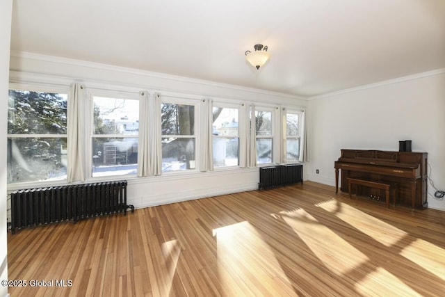 interior space featuring radiator