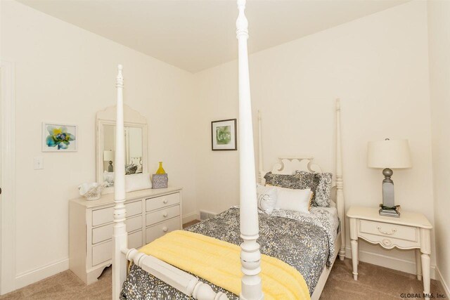 bedroom with carpet floors