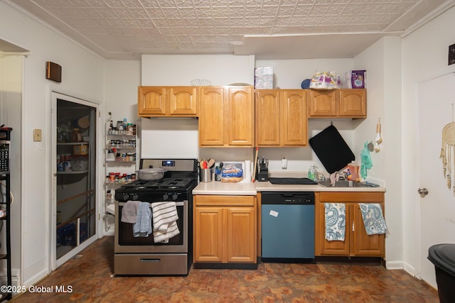 kitchen featuring sink and appliances with stainless steel finishes