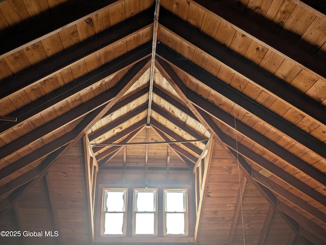 view of attic