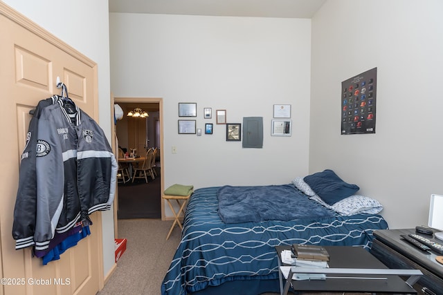 bedroom featuring carpet floors