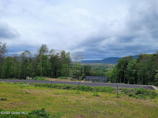 mountain view featuring a rural view