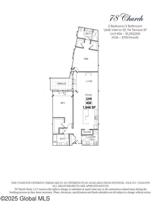 78 Church St Unit 404, Saratoga Springs, NY 12866 - home floor plan