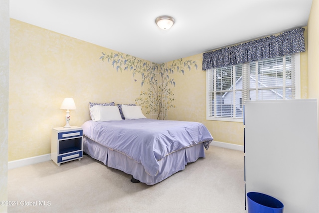 bedroom featuring carpet flooring