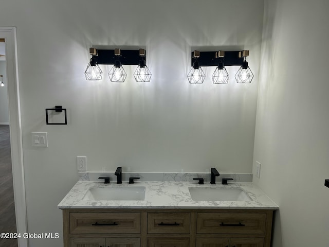 bathroom featuring vanity