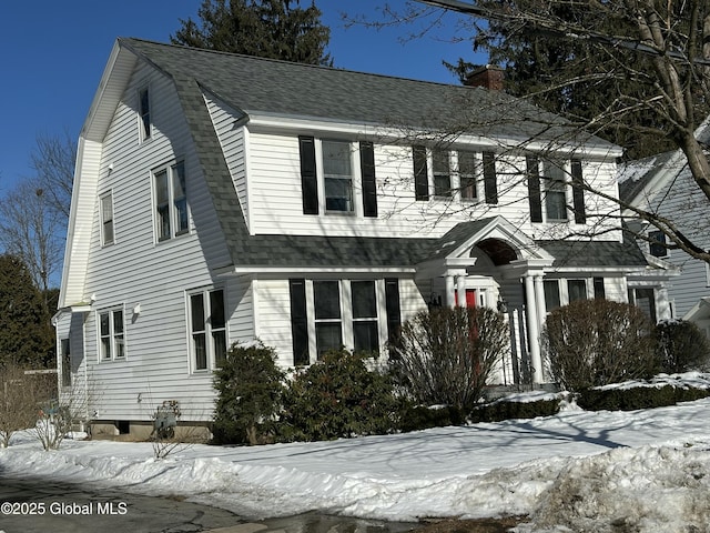 view of front of home