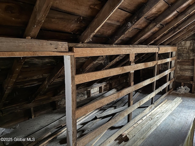 view of attic